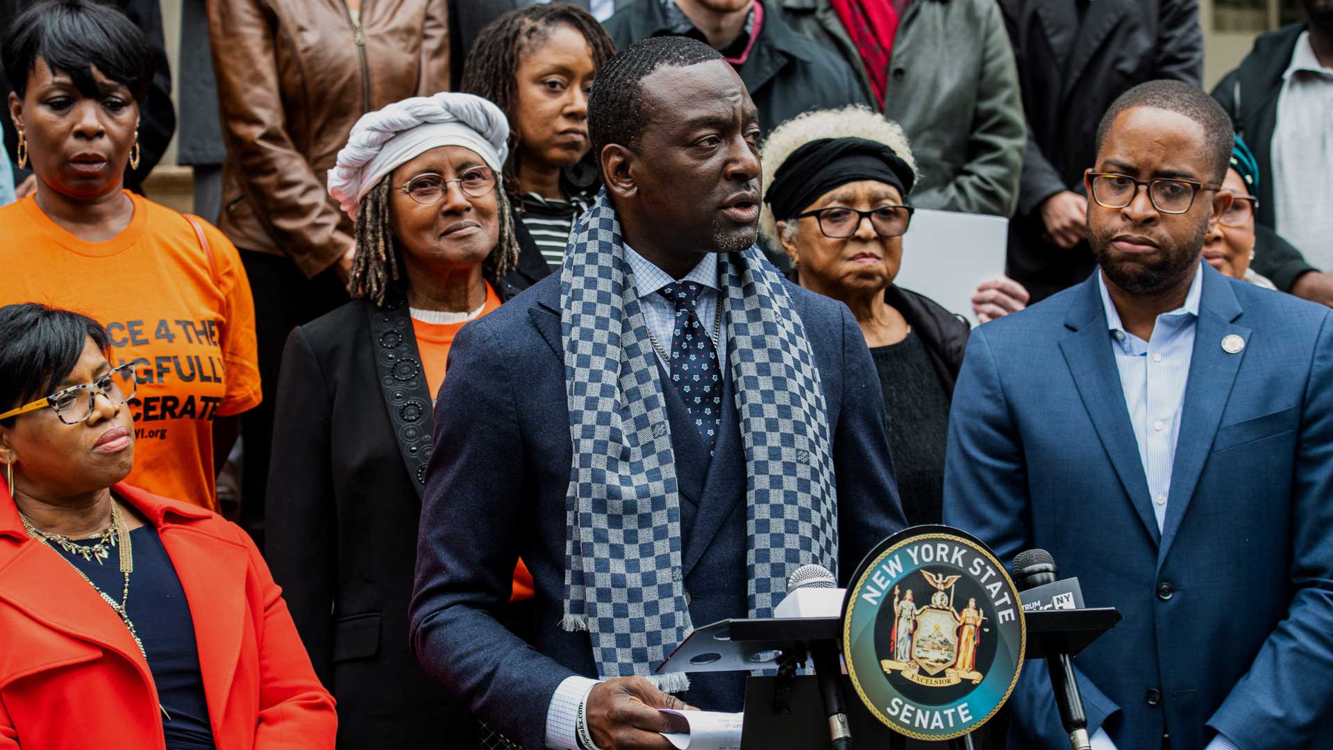 Dr. Yusef Salaam on Oct. 29, 2019 in New York. (Larry Busacca/AP Images for the Innocence Project)