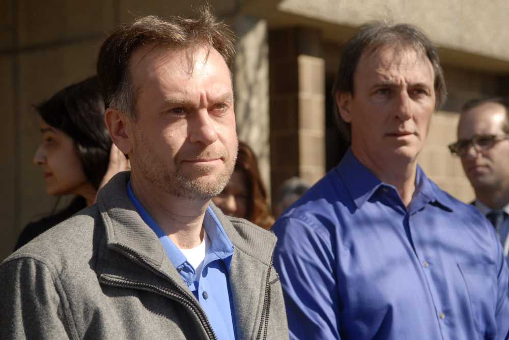 Keith Hardin and Jeffrey Clark were wrongfully convicted in 1995 and spent more than 20 years in prison for a crime they didn't commit. They were exonerated in February 2018. Photo: Maggie Huber. 