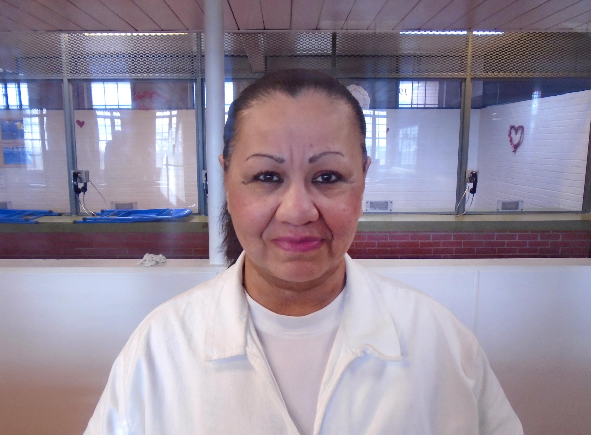 Melissa Lucio at Mountain View Unit Texas. (Image: Courtesy of the Innocence Project)