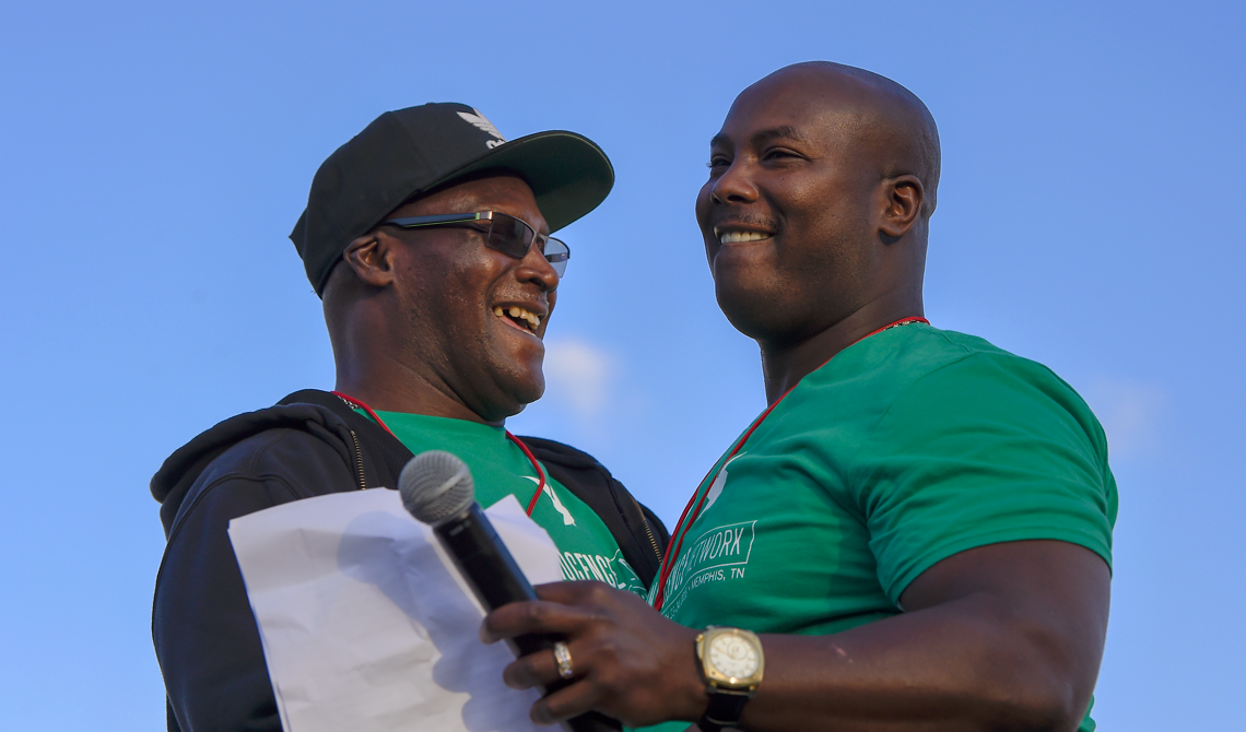 Malcolm Alexander and his son Mac Stewart at the 2018 Network Conference in Memphis, Tennessee. Photo by Lacy Atkins. 