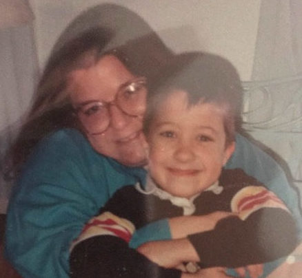 Ginny and Alex LeFever in the prison visiting room at the Ohio Reformatory for Women shortly after she was convicted.