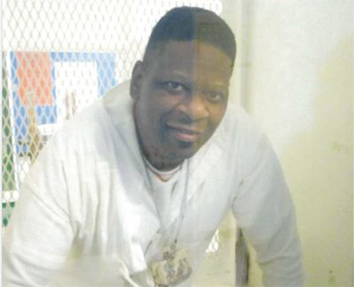 Rodney Reed on Texas death row in September 2019. Photo courtesy of Tiffany McMillan.

