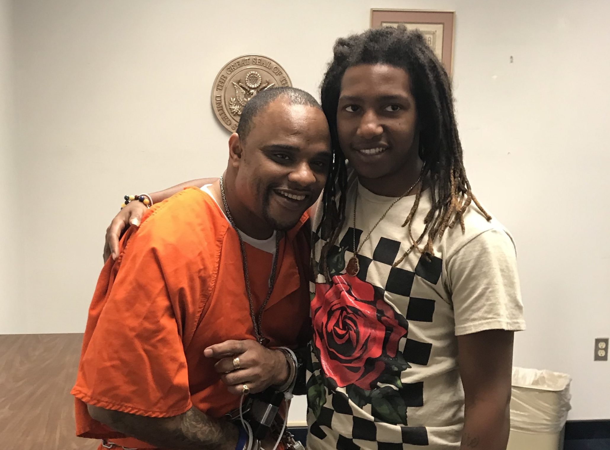 Darrill Henry and his son Darrill Guitroz.