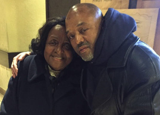 Leroy Harris and his mother Evelyn Harris.