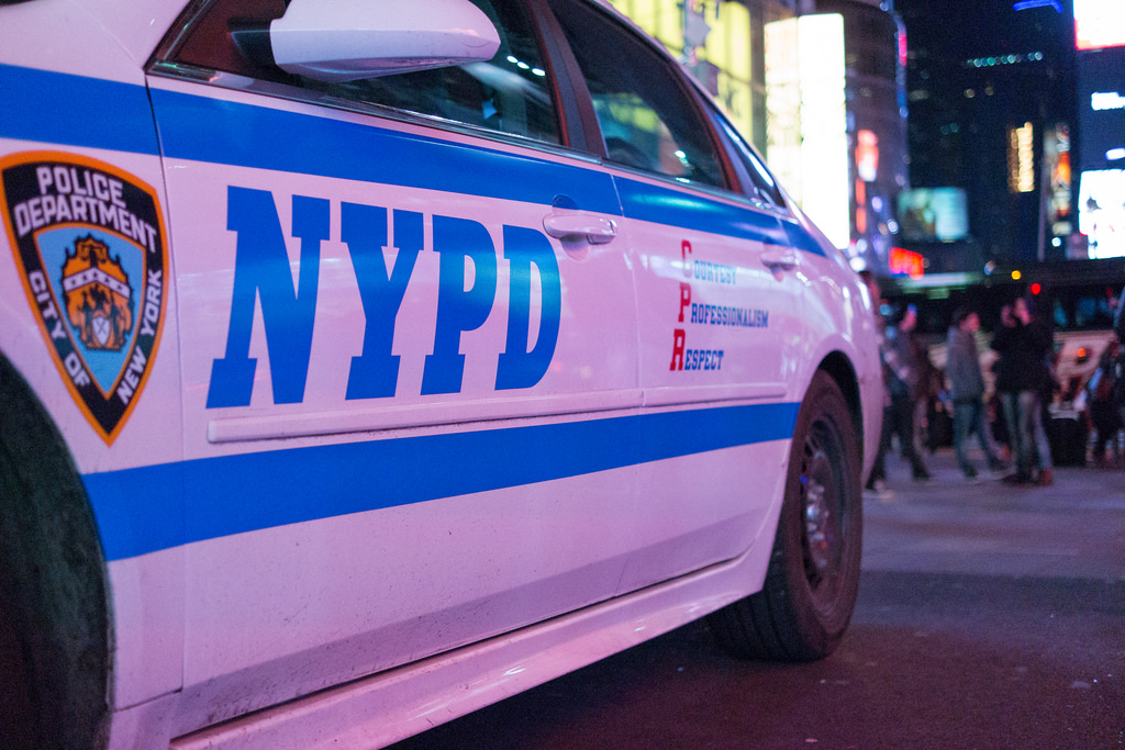 NYPD in Times Square (Photo by Jason Cipriani)