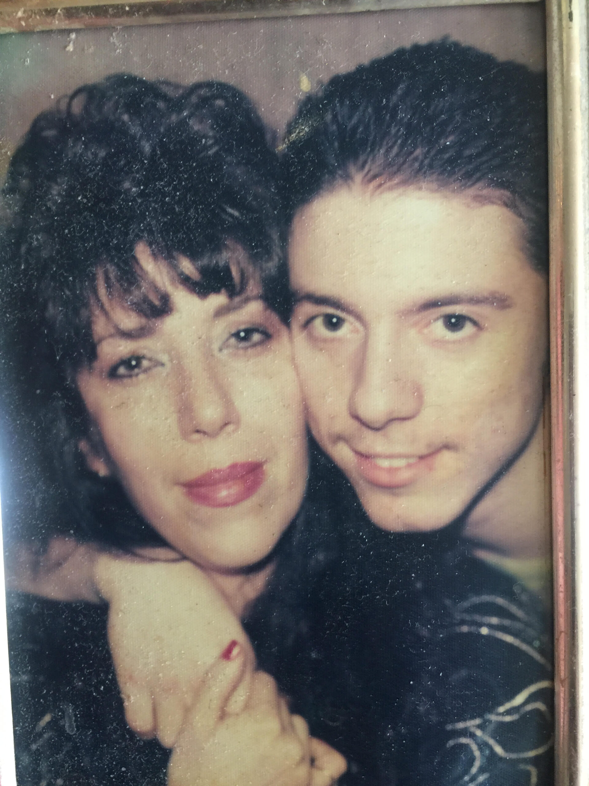 My mom and me at Riker’s Island a few months after I was arrested. I was 18 years old. 