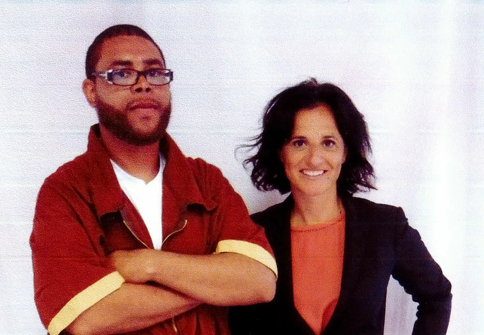 Morton Johnson with his Innocence Project attorney Vanessa Potkin. (Image: Courtesy of the Innocence Project) 
